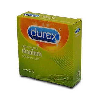 สินค้า Durex Excita ถุงยางอนามัยผิวไม่เรียบแบบริ้วพิเศษเพิ่มความเร้าใจ ขนาด 53 มม. 1 กล่อง