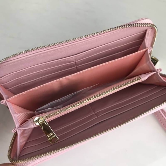แท้-lyn-wallet-กระเป๋าตังค์ใบยาว-ทรงสวย-แบบซิปรอบ