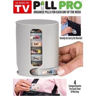 Pill Pro กล่องใส่ยาและวิตามินแบบ 7วัน 28ช่อง กล่องใส่ยา