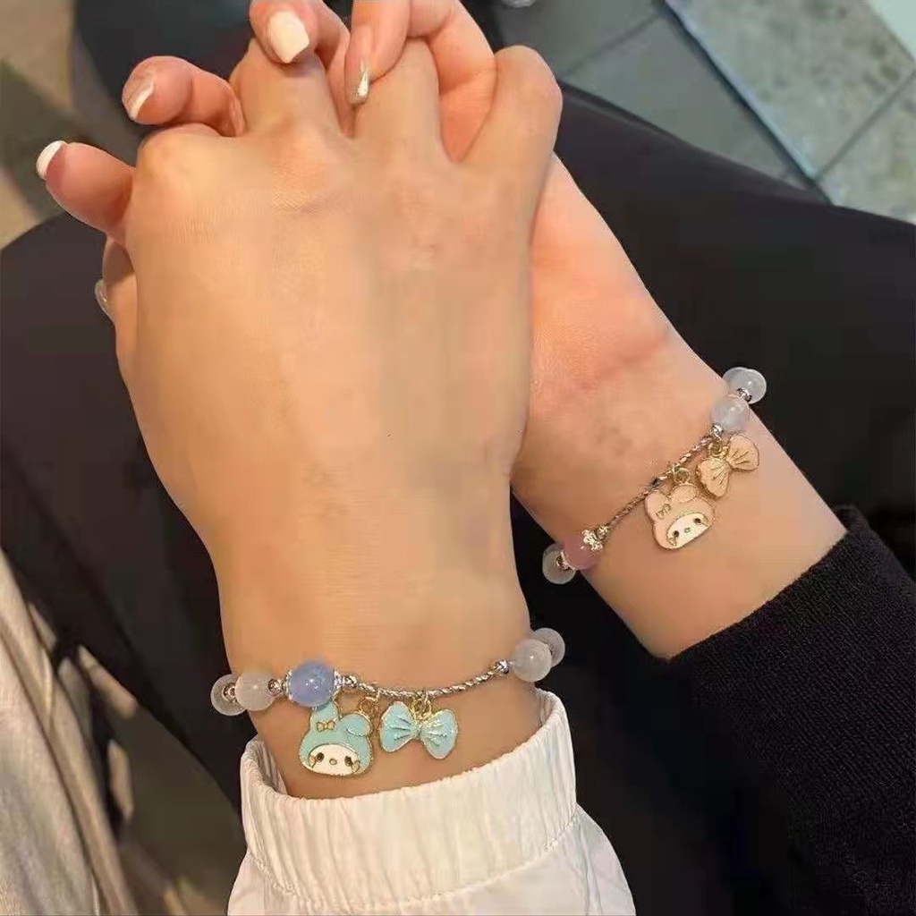 สร้อยข้อมือ-ประดับโอปอล-ลาย-melody-cinnamon-dog-น่ารัก-เรียบง่าย-สําหรับคู่รัก