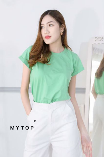 my-top-new-in-code-k24-เสื้อยืดคอกลม-แขนเบิ้ล-งานสวยน่ารัก-เนื้อผ้าzara-งานคุณภาพเกรด-a