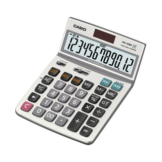 Casio Calculator เครื่องคิดเลข  คาสิโอ รุ่น  DW-120MS แบบปรับหน้าจอ ขนาดใหญ่ 12 หลัก สีเทา