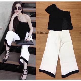 set เสื้อ+กางเกง ป้าย hiend sz.s สวยหรู