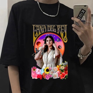 เสื้อยืดผ้าฝ้ายพิมพ์ลาย เสื้อยืดแขนสั้น ผ้าฝ้าย พิมพ์ลายกราฟฟิค Lana Del Rey 90s สไตล์วินเทจ ฮาราจูกุ สําหรับผู้หญิง และ