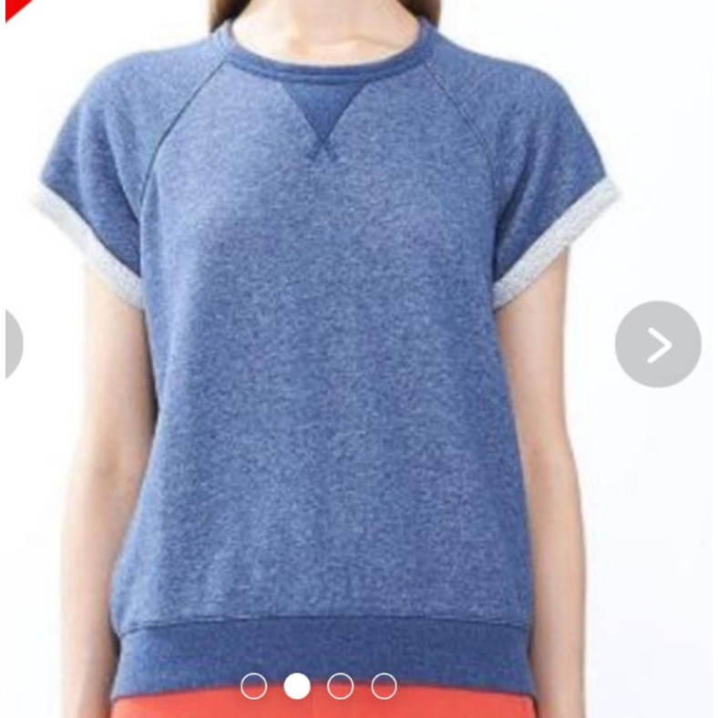 u33-uniqlo-เสื้อสเวตเตอร์แขนสั้นแบรนด์ญี่ปุ่น-size-l