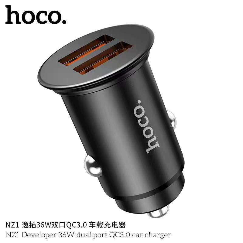 hoco-รุ่น-nz1-แท้100-ที่ชาร์จในรถชาร์จด่วน-36w-quick-charge-link-pd-3-0-super-charger