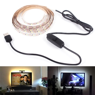 ภาพหน้าปกสินค้าDC5V LED Strip USB ไฟตกแต่งห้อง โคมไฟ SMD3528 ไฟสีติดห้อง 1M 2M 3M 4M 5M พร้อมสวิตช์ไฟ LED แบบยืดหยุ่นเทปริบบิ้นทีวีพื้นหลังหน้าจอเดสก์ท็อปสีขาวโทนแสงห้องนอนสีขาวอบอุ่น ที่เกี่ยวข้อง