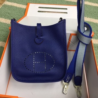 กระเป๋า Hermes Evelyn hi-end1:1 หนังแท้ 17cm.พร้อมส่งค่ะ