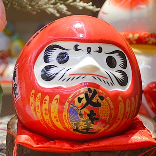 ตุ๊กตาดารุมะ "สูง 12.5cm" Daruma ตุ๊กตามงคลขอพรให้สมหวัง ตัวแทนแห่งความโชคดี และสุขสงบ ขนาด 13*13*12.5 CM