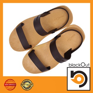 🔰 BlackOut SlingOver 🔰 รองเท้าแตะ แตะสวม พื้นทอง-หูน้ำตาล