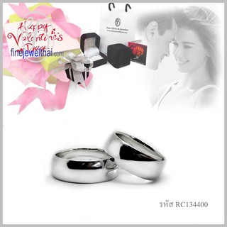 Finejeweithai แหวนเงิน-แหวนคู่-เงินแท้ 925-แหวนหมั้น-แหวนแต่งงาน-Couple-Silver-Wedding-Ring - Valentine Gift64