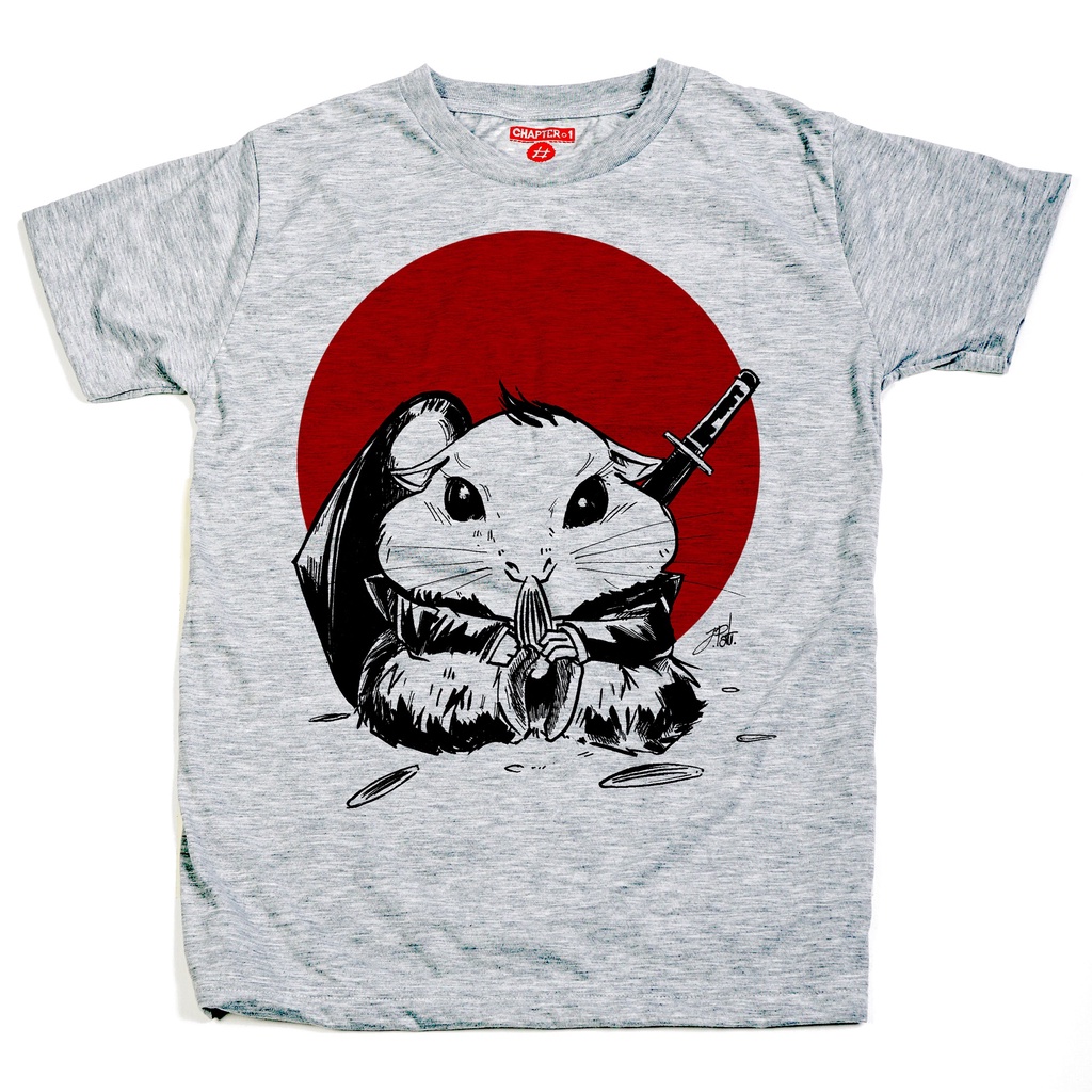 เสื้อยืด-แขนสั้น-แชปเตอร์วัน-คาแรคเตอร์-ลาย-แฮมสเตอร์ซามูไร-ผ้านิ่ม-samurai-hamster-chapter-one-character-soft-t-shirt