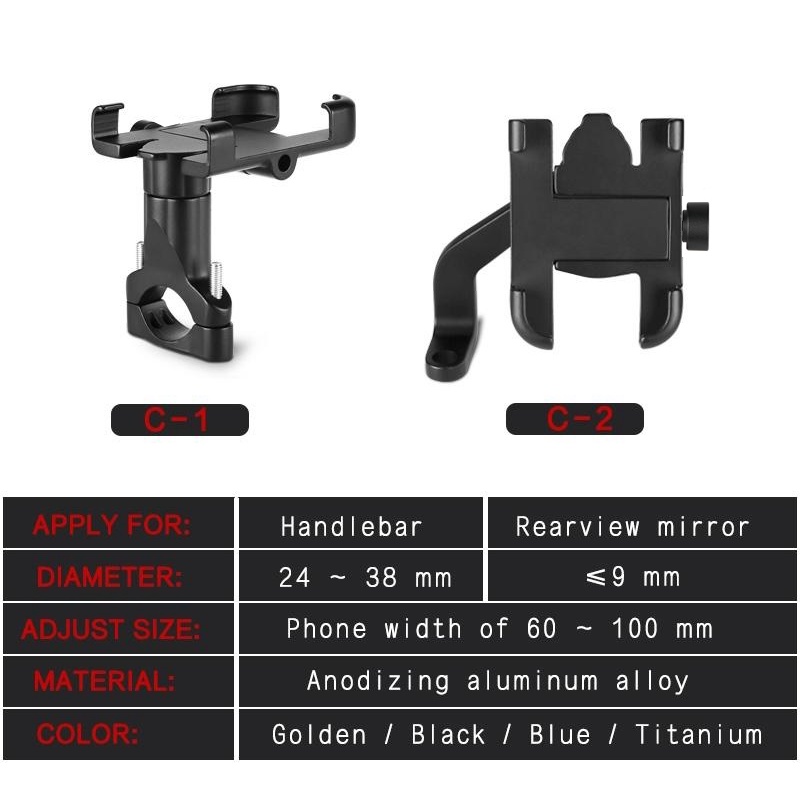 ที่จับมือถือมอเตอร์ไซค์-c2-หัว6เหลี่ยม-ตัวจับมือถือมอเตอร์ไซค์-ที่ยึดโทรศัพท์มอเตอร์ไซค์-เหล็กแท้-มอเตอร์ไซค์-จักรยาน