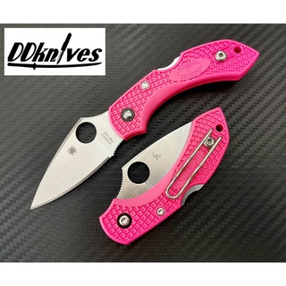 มีดพับ Spyderco Dragonfly 2 Folding Knife S30V Satin Plain Blade, Pink FRN Handles (C28FPPNS30V2)