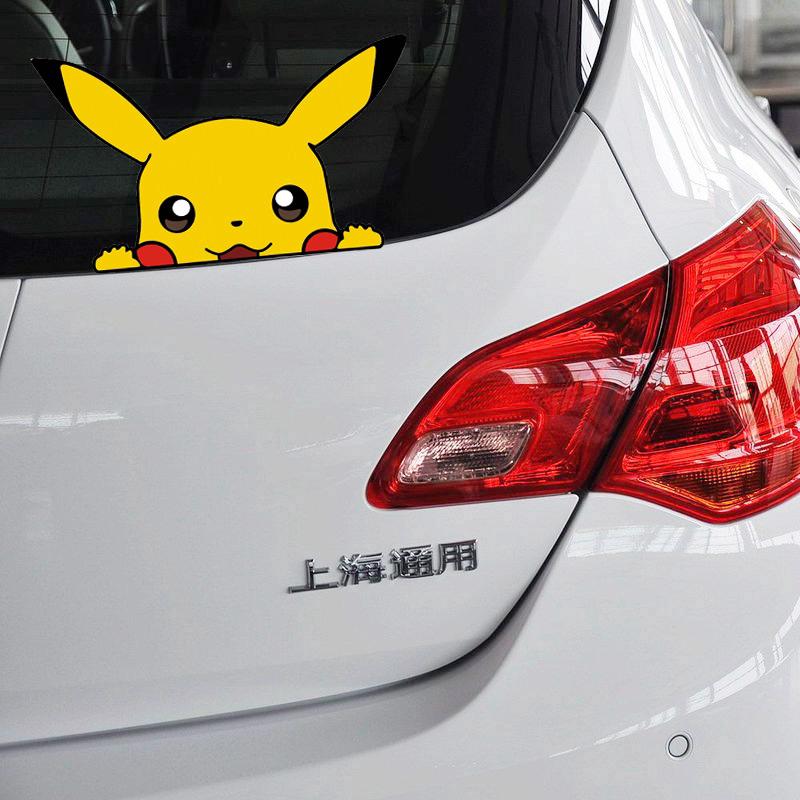 สติ๊กเกอร์ลาย Pokemon Go Pikachu สำหรับติดหน้าต่างรถยนต์ 1 ชิ้น