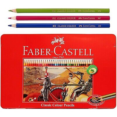 faber-castell-36-classic-colour-pencils-in-metal-case-brand-new-4005401158462