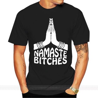 เสื้อยืดผ้าฝ้ายฤดูร้อนราคาถูกสุด ๆเสื้อยืดแขนสั้นลําลอง ผ้าฝ้าย 100% พิมพ์ลาย Namaste es ตลก เหมาะกับฤดูร้อน แฟชั่นคู่รั