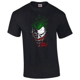 Lint9 [พร้อมส่ง] เสื้อยืด ผ้าฝ้าย 100% พิมพ์ลาย Joker Gotham สีดํา พลัสไซซ์  ของขวัญคริสต์มาส สําหรับผู้ชาย เสื้อยืด
