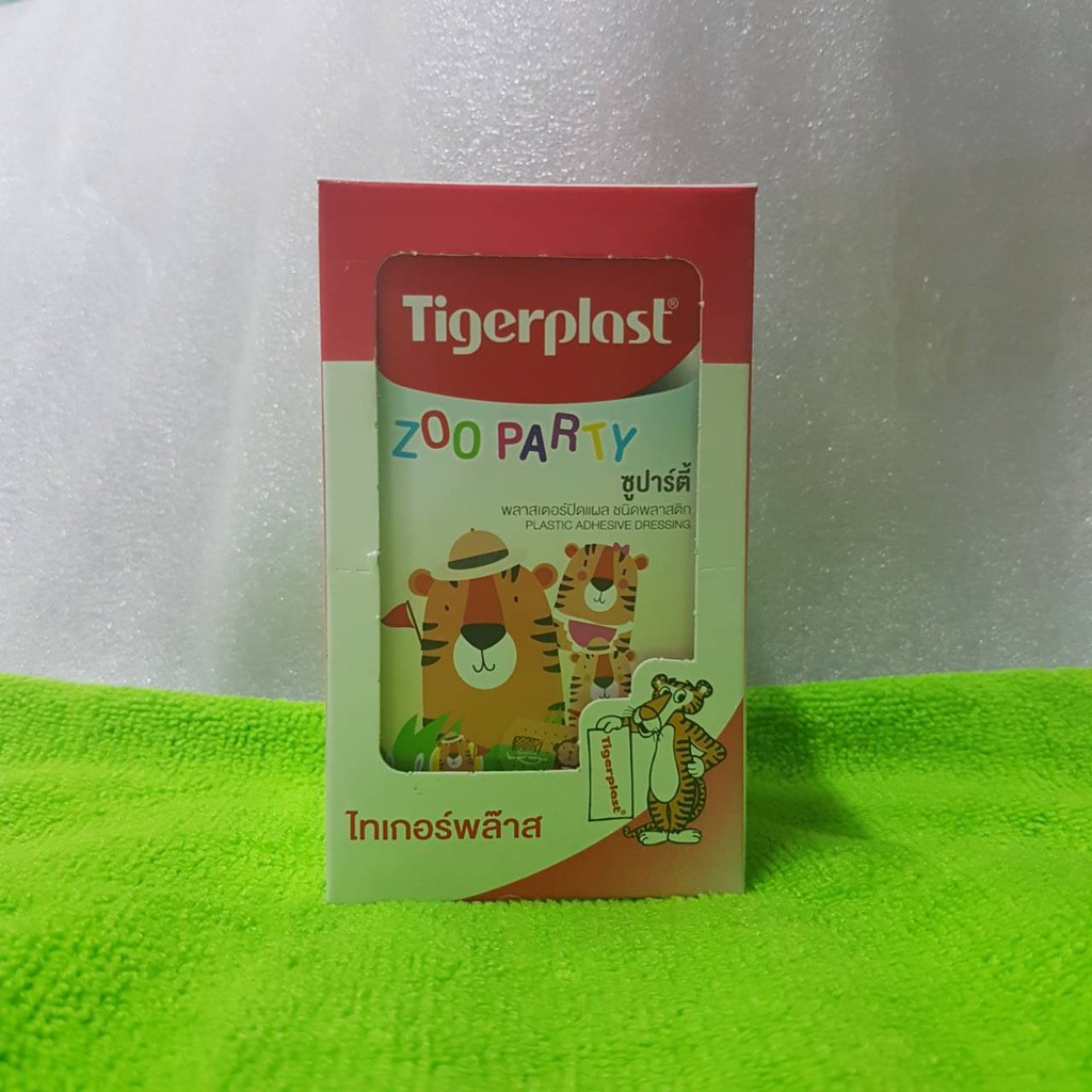 ไทเกอร์พล๊าซ-ซูปาร์ตี้-tigerplast-zoo-party-พลาสเตอร์ลายการ์ตูนน่ารัก-1-ซอง-8-ชิ้น