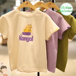 Kangol Kangaroo เสื้อยืด แขนสั้น พิมพ์ลาย ใส่สบาย เหมาะกับฤดูร้อน สําหรับผู้ชาย ผู้หญิง RT013