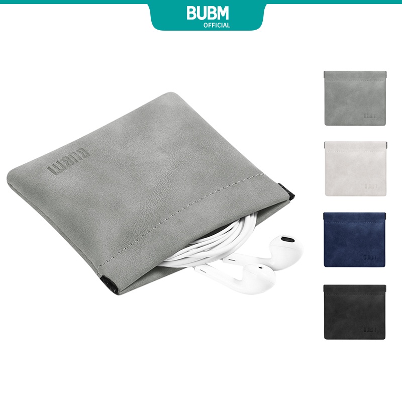 ภาพหน้าปกสินค้าBubm กระเป๋าใส่หูฟังขนาดเล็กPouch Mini Purse Coin Key Bag