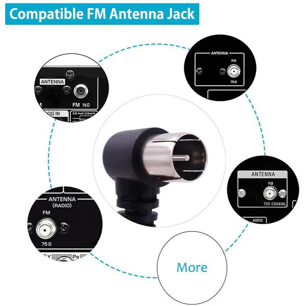 ราคาและรีวิวเสาอากาศรับสัญญาณวิทยุ Fm 75 Ohm F Types Male Plug 1 ชิ้นสําหรับวิทยุสเตอริโอ O9U6