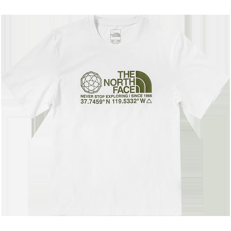 เสื้อยืดพิมพ์ลายแฟชั่น-thenorthface-north-เสื้อยืดแขนสั้นสไตล์คู่รัก-outdoor-breathable-new