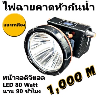 ไฟฉายคาดหัวตราข้าง รุ่น 583 แสงเหลือง LED (ใหม่ล่าสุด)