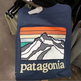 เสื้อยืดคอกลมแขนสั้นผ้าฝ้ายพิมพ์ลาย Patagonia