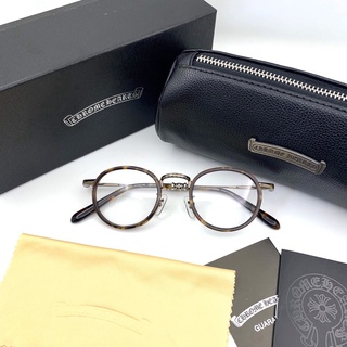 CHROME HEARTS JUCIFER 2 ROUND GLASSES EYEWEAR กรอบแว่นตา แบรนด์เนม โครมฮาร์ท ทรงกลม ตัดเลนส์สายตา