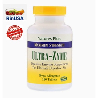 ภาพหน้าปกสินค้าพร้อม​ส่ง​❣️Nature\'s Plus, Maximum Strength Ultra-Zyme​ เอนไซม์​ช่วยย่อย 180 Tablets ที่เกี่ยวข้อง