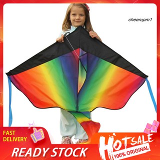 ✔Rainbow Single Line Fly-Hi Delta Kite with 100m String Board Kids Outdoor Toy