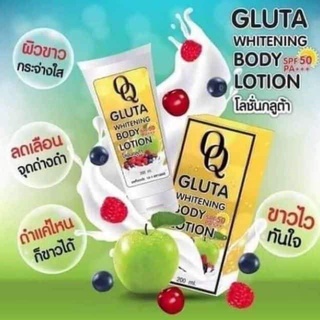 โอคิว คอลลาเจน กลูต้า ไวท์เทนนิ่ง บอดี้ โลชั่น OQ Collagen Gluta Whitening Body Lotion SPF 50 PA+++ 200 ml.  8272