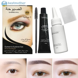 Eyelash Eyebrow Dye Tint Gel Eye Brow Mascara Cream Brush Kit Waterproof