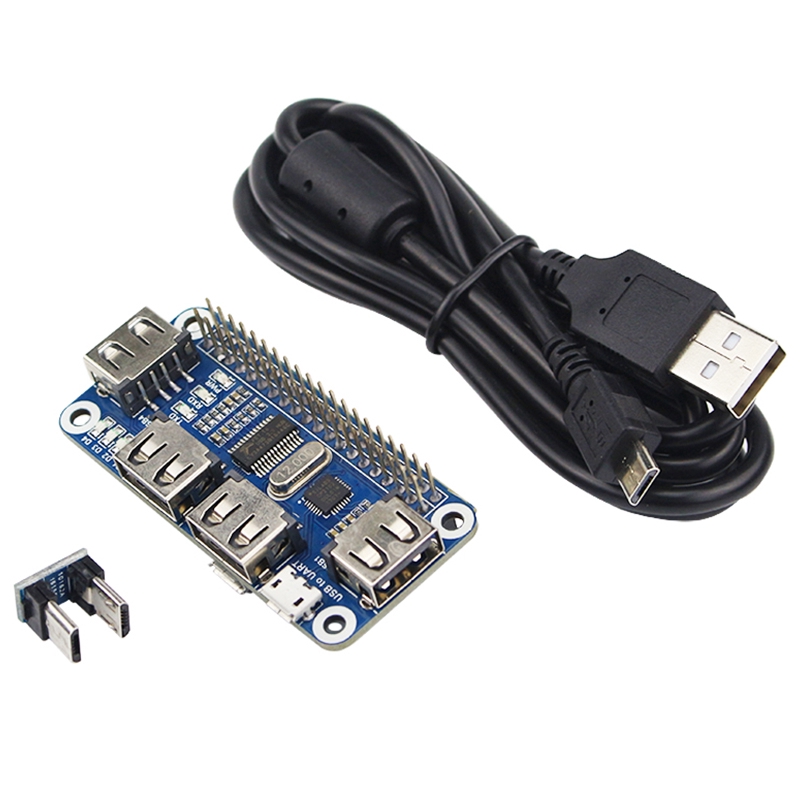 4-พอร์ต-usb-hub-หมวกสําหรับ-raspberry-pi-3-2-zero-w-บอร์ดขยาย