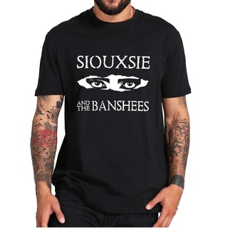 Siouxsie And The Banshees เสื้อยืดลําลอง ผ้าฝ้าย 100% แขนสั้น พิมพ์ลายวงร็อค สไตล์วินเทจ พังก์ร็อค สําหรับผู้ชาย