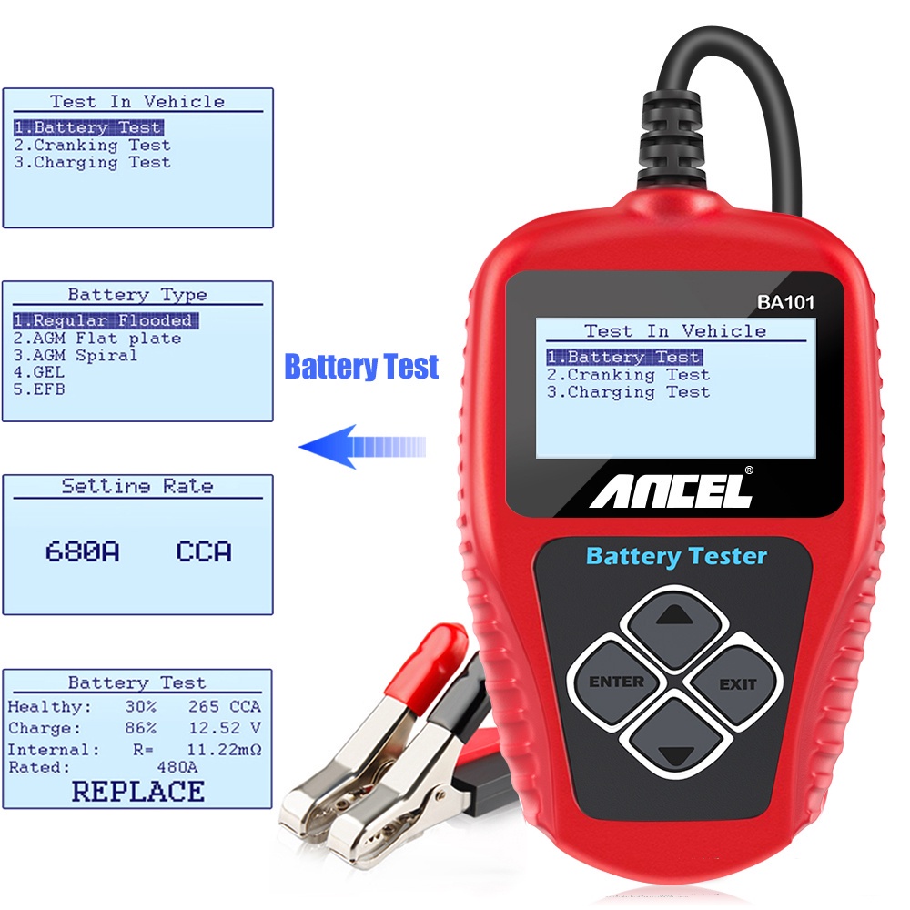 ancel-ba101-เครื่องมือวิเคราะห์แบตเตอรี่รถยนต์-12v