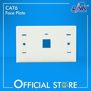 ภาพขนาดย่อของภาพหน้าปกสินค้าLINK FACE PLATE 1 PORT CAT6 (US-2001AWH) จากร้าน interlink_official_shop บน Shopee ภาพที่ 2