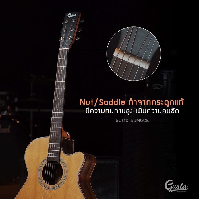 กีตาร์โปร่งไฟฟ้า-gusta-som5ce-acoustic-electric-guitar