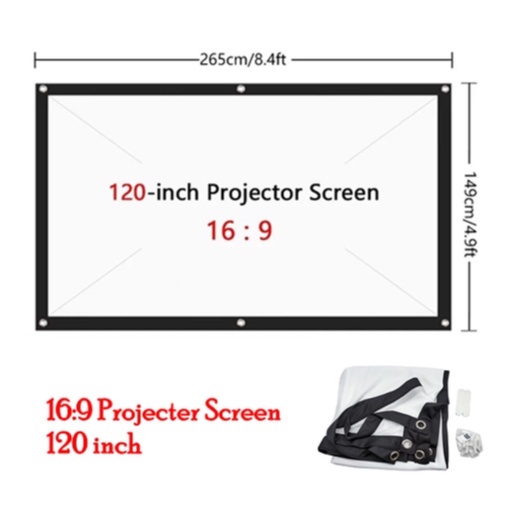 100-130-นิ้ว-จอโปรเจคเตอร์-16-9-anti-creaseโปรเจคเตอร์ภาพยนตร์-ผ้าใบสำหรับโฮมเธียเตอร์