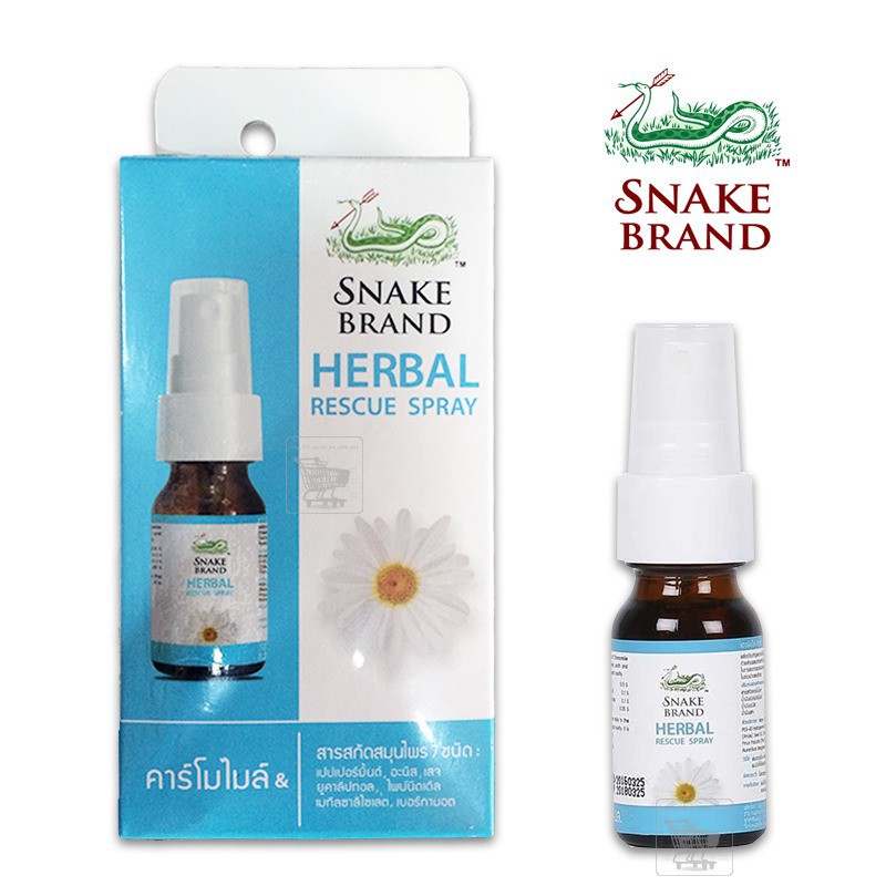 SNAKE BRAND HERBAL RESCURE SPRAY 15ML | Shopee Thailand