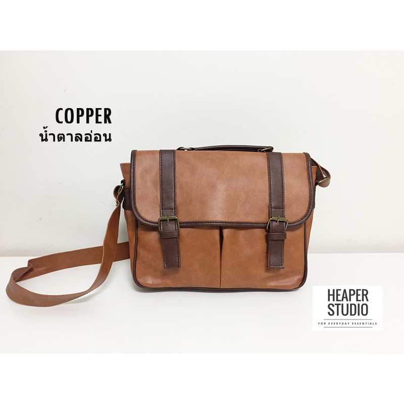 มีโค้ดลด-heaper-liam-กระเป๋าหนัง-pu-สีทูโทน-คุณภาพ-สะพายข้าง-crossbody-bag