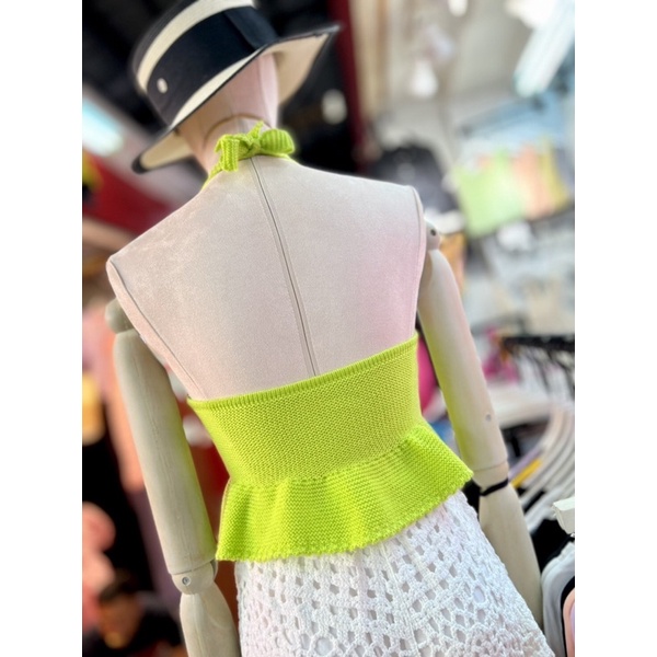 เสื้อไหมพรมคล้องคอ-นุ่มนิ่ม