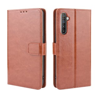 เคสสำ Realme XT Case Leather Flip Back Cover OPPO Realme XT RealmeXT เคสฝาพับ มือถือแล