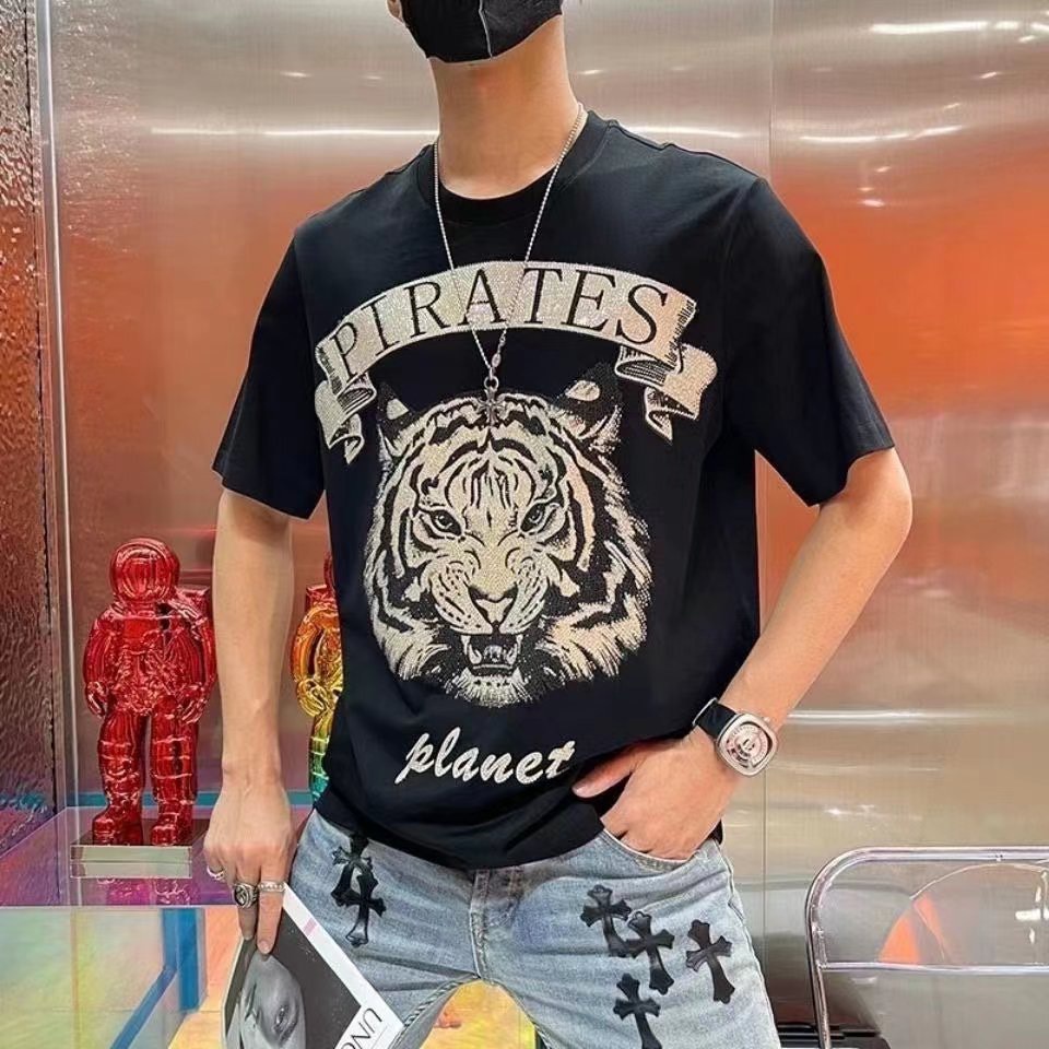 Logan shopเสื้อยืด แขนสั้นคอกลม เสื้อยืดผู้ชาย ลายเท่ห์ๆสายแบดบอย ลาย ...