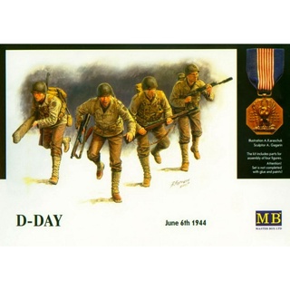 โมเดลประกอบฟิกเกอร์ทหาร Master Box 1/35MB3520 D-Day, 6th June 1944