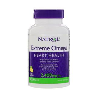 Natrol Extreme Omega for Heart Health ขนาด 2,400 mg จำนวน 60 Softgels