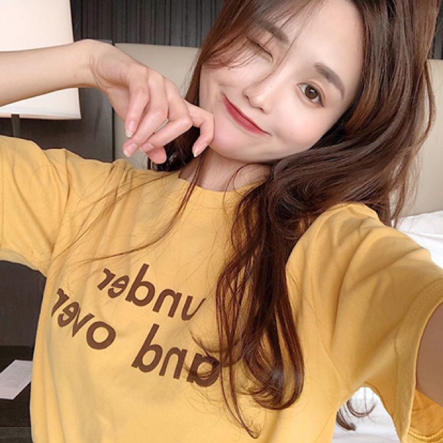 พร้อมส่ง-เสื้อยืดแขนสั้น-สไตล์เกาหลี-no-105