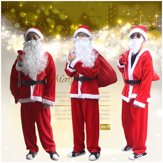 ชุดซานตาครอสเด็กชายSanta Claus Costume Cosplay boy Christmas Costume kids Santa Dress