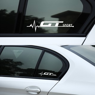 ยูนิเวอร์แซรถ BMW รถสติ๊กเกอร์หน้าต่างพิทักษ์รูปลอก GT โลโก้กันน้ำสติ๊กเกอร์รถอุปกรณ์(2PCS)